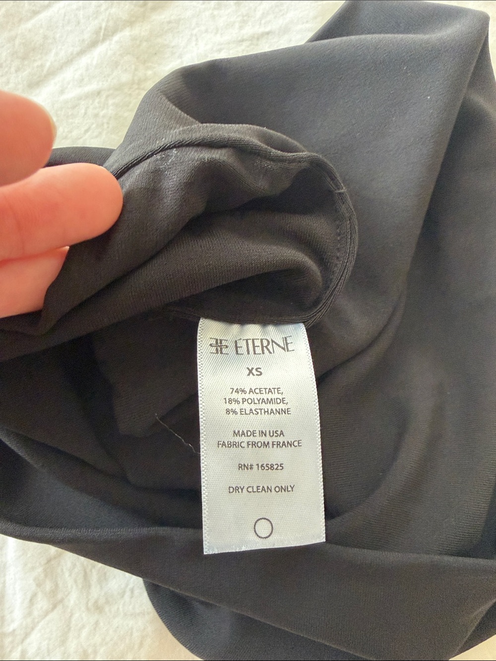 Éterne Black Jersey Tube Top - Picture 4 of 5
